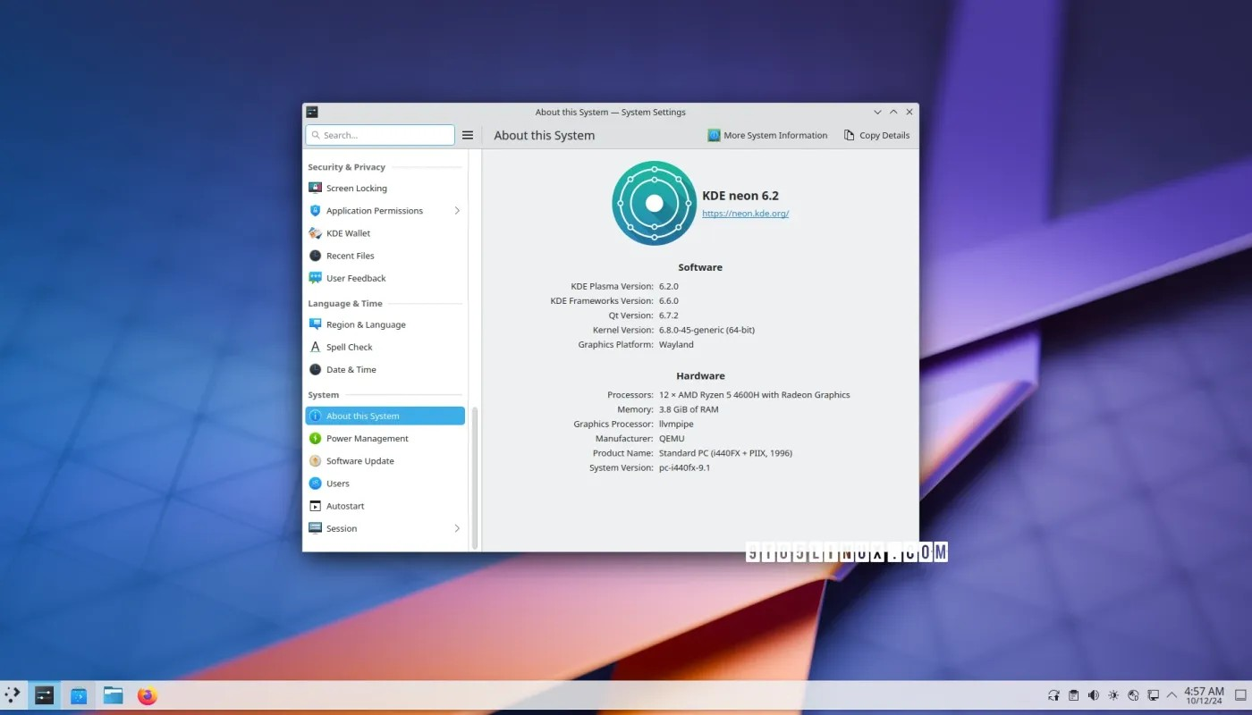 KDE neon 6.2 与基于 Ubuntu 24.04 LTS 的 KDE Plasma 6.2 桌面一起发布