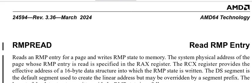 Linux 6.14 有望支持 AMD 的 Zen 5 RMPREAD 指令和分段 RMP 模式