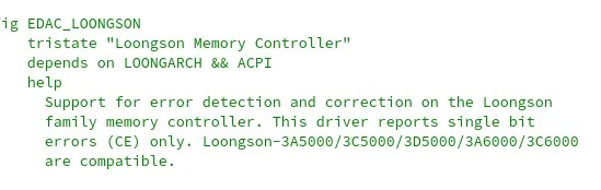 龙芯推出 LoongArch + ECC 内存系统 EDAC 驱动