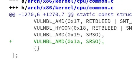 Linux 准备为 Zen 5 CPU 提供 AMD“SRSO_USER_KERNEL_NO”支持