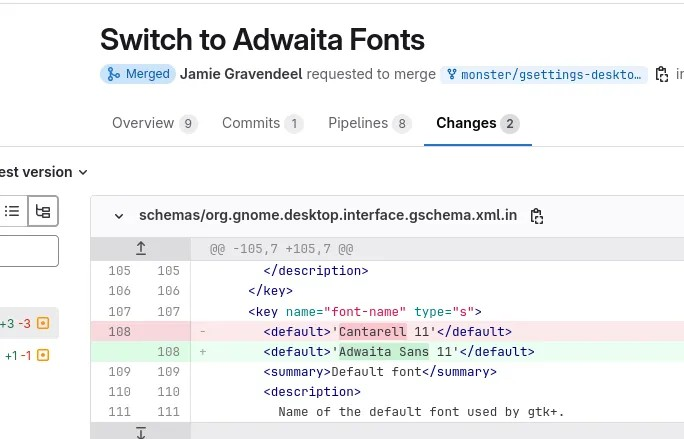 GNOME 48 切换到 “Adwaita Sans” 作为默认字体