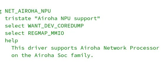 Linux 6.15 支持 Airoha NPU - RISC-V 网络处理器单元