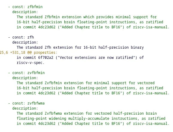 带有 Linux 6.15 的 RISC-V 增加了对 BFloat16 “BF16” 指令的支持