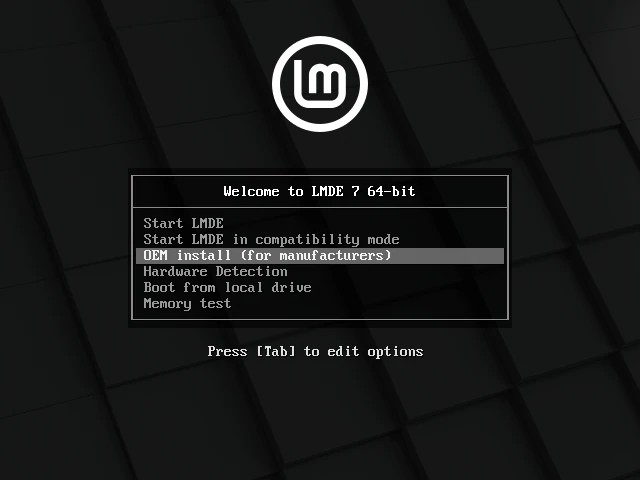Linux Mint Debian 版支持 LMDE 7 的 OEM 安装