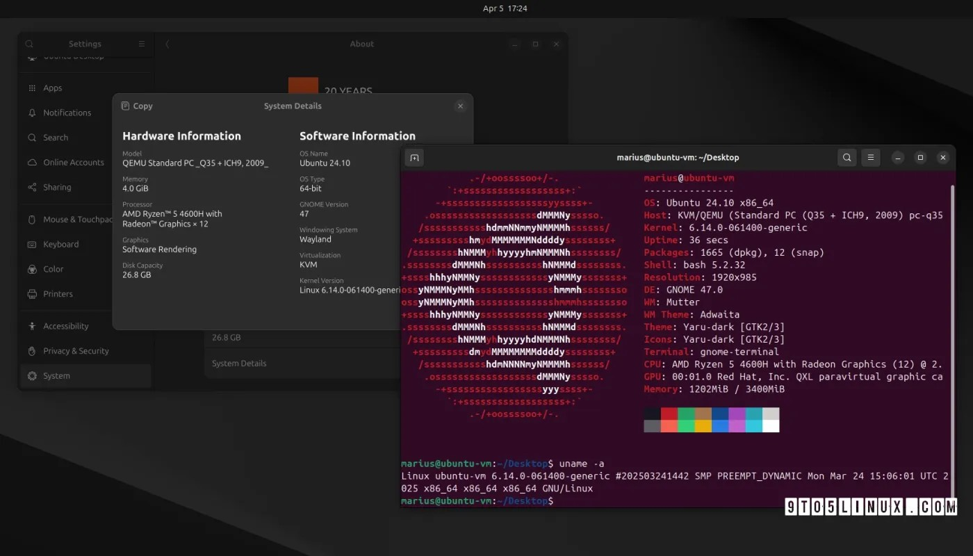您现在可以在 Ubuntu 6.14 上安装 Linux 内核 24.10，方法如下