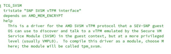 Linux 6.16 可能会看到 AMD SEV-SNP SVSM vTPM 驱动程序为 EPYC CPU 合并